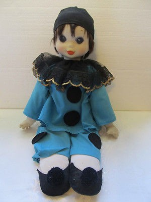 vintage famosa doll dressed as clown made in spain time