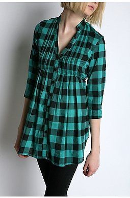 Kimchi & Blue Tunic in Green/Navy Plaid ASO Bella Swan in Breaking 