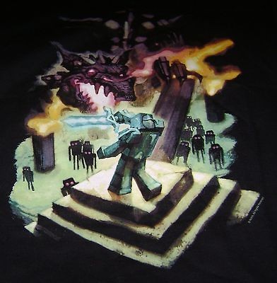 MINECRAFT ENDERDRAGON T SHIRT 2XL 2X XXL NEW LICENSED MOJANG GAME TEE