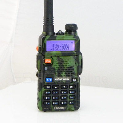 BF UV5R 5W 128CH UHF+VHF VOX Offset DTMF LCD 2 Way Radio Walkie Talkie 