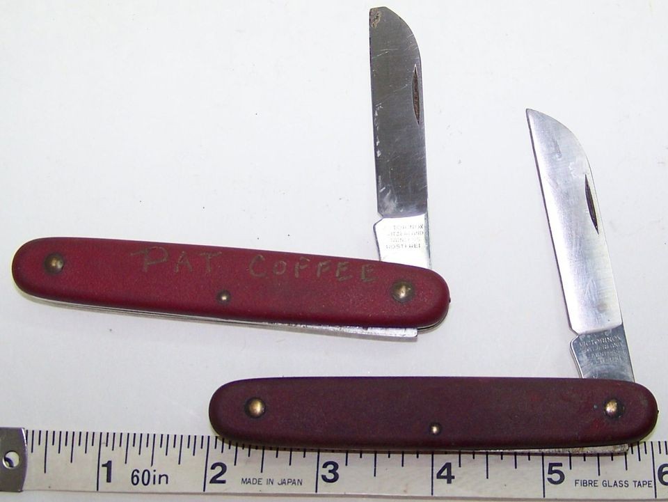 Pair of Vintage Victorinox Switzerland Stainless Rostfrei 2 Swiss 