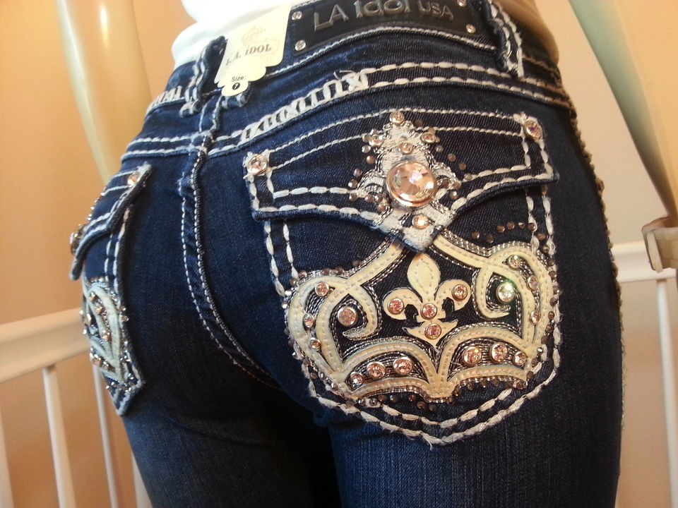 miss la idol jeans crown de lis bootcut