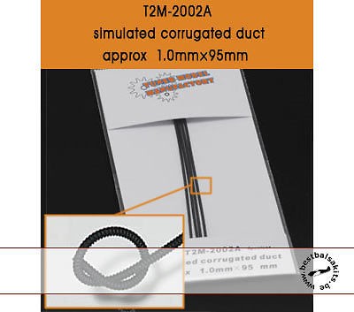 sim corrugated duct 1 0mm tamiya protar 1 12 1