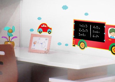   Learning Room Decor Transport Cars Chalkboard&Blackboard Wall Sticker