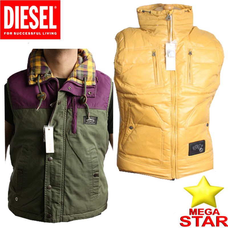 MENS DIESEL BODY WARMERS   WAISTCOATS   GILETS (BRAND NEW) BODYWARMERS