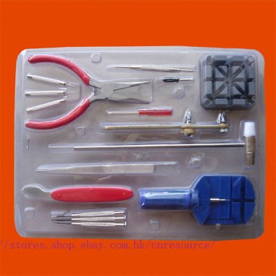16 pcs horologe watch link remover repair tool set kit