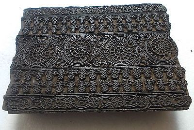   Traditional Old Design Fabric/wallpaper wooden handprinting block#D116