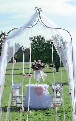 white heart peaked WEDDING ARCH indoor/outdoor wedding decor