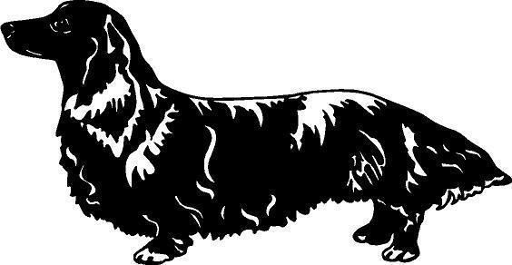 dachshund dog vinyl decal car truck window sticker time left