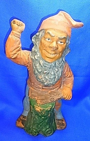 vintage german pottery garden yard gnome from germany time left