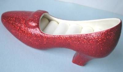 lenox ruby slipper ring holder wizard of oz coa new