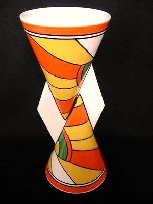 clarice cliff sliced circle yo yo vase limited edition yoyo