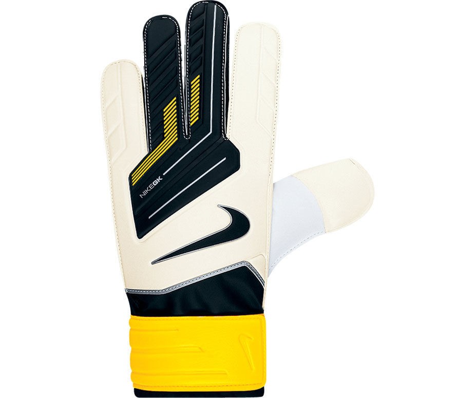   GRIP GOALKEEPER GLOVES 2012/13 WHITE/YELLOW/B​LACK YOUTH SIZES