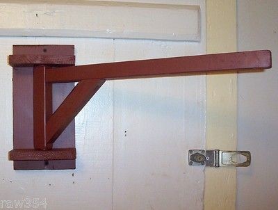 Primitive Wood Crane 24 inch Quilt/Blanket/​Latern Rack Hanger Old 
