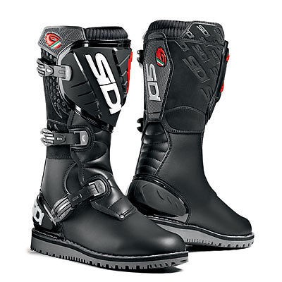 SIDI TRIAL ZERO ADULT TRIALS BOOTS BLACK SIZE EURO 43 UK 9 XISPA GAS 