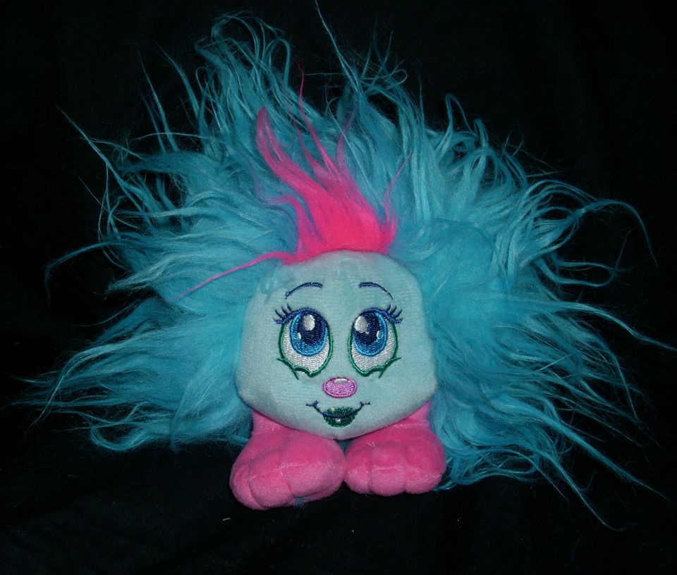 SHNOOKS PINK GREEN SHAZZABAM FIGURINE TROLL STUFFED ANIMAL PLUSH TOY 