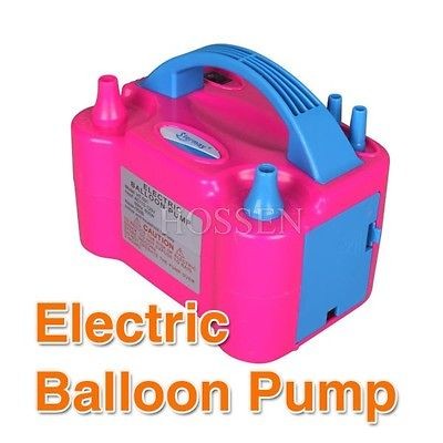 220V 600W Two Nozzle Balloon Inflator Electric Balloon Pump Portable 