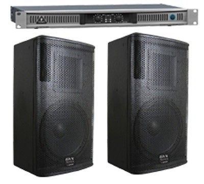   EPQ900 PRO AUDIO DJ 900W AMPLIFIER 2 GEMINI GVX 12 12 700W SPEAKERS