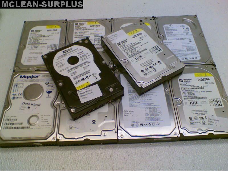 Lot of 10 100GB 120GB 160GB 200GB Desktop Hard Drives Drive *TESTED 