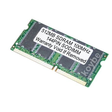 new 512mb pc100 144pin sdram sodimm notebook memory