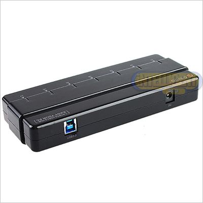 USB 3 0 SuperSpeed 5Gbps 7 Port Hub with AC Power Adapter