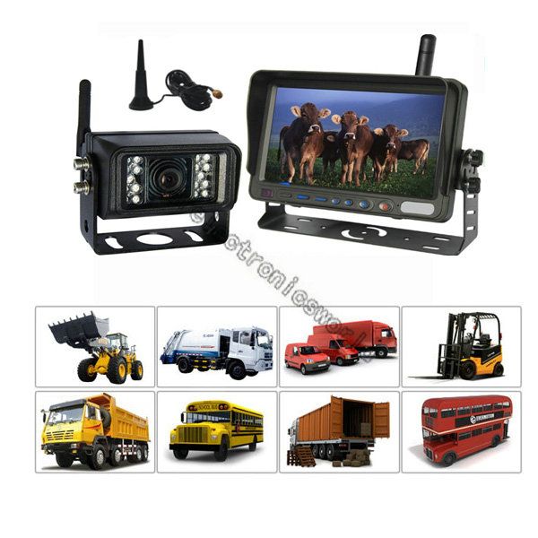   Trailer Bus Rear View Backup Camera System 7 TFT Monitor