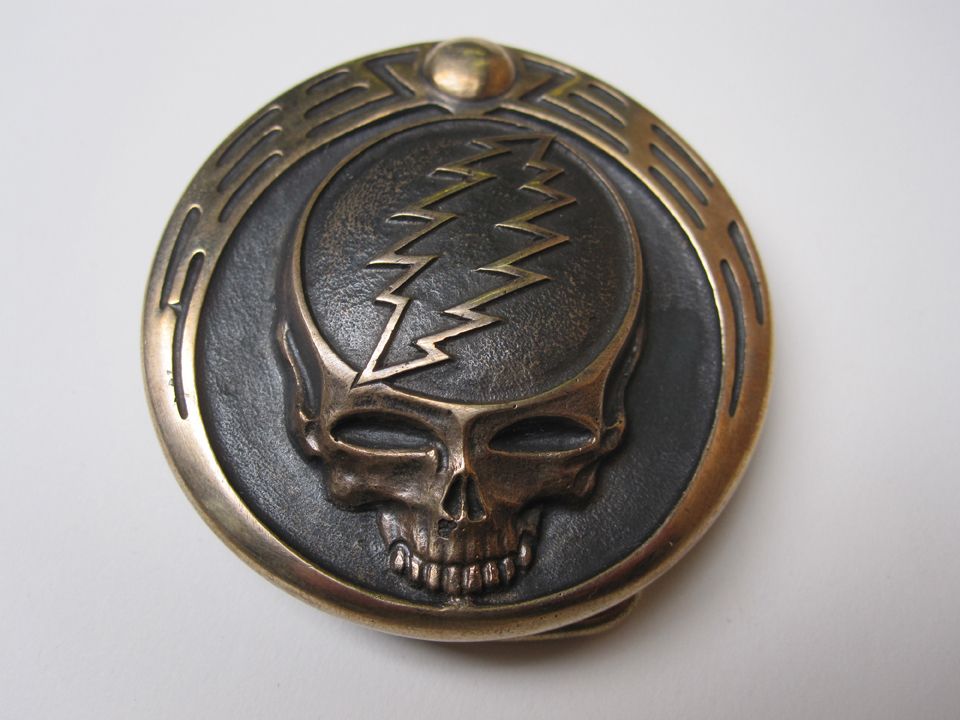 Unique Owsley Stanley Bronze Grateful Dead Belt Buckle