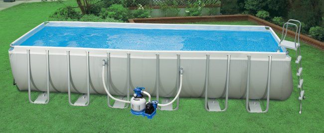   24 x 12 x 52 Ultra Frame Rectangular Swimming Pool Set  54979EG