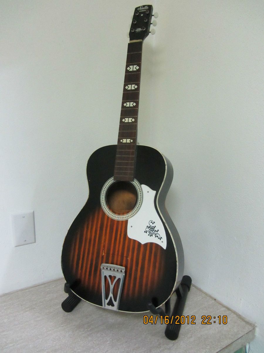 Vintage Stella Harmony Guitar Needs Work