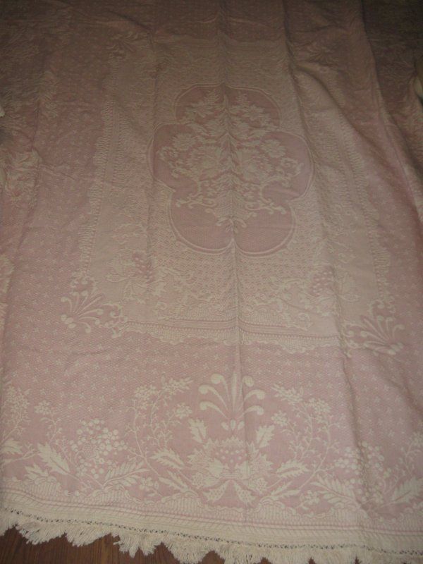 Bates of Maine ABIGAIL ADAMS Pink Woven Twin Bedspread Sham W 