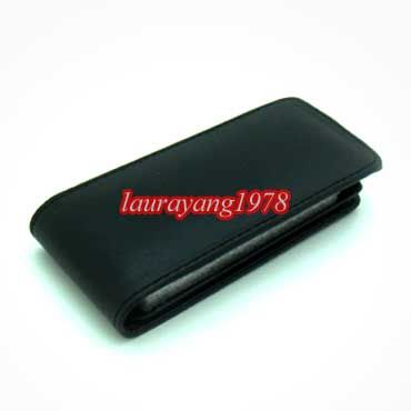 723 high quality stylish black flip up down leather case