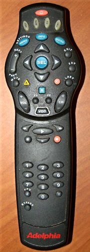 Universal Adelphia Ent Expl 3005 Aux VCR TV CBL Remote