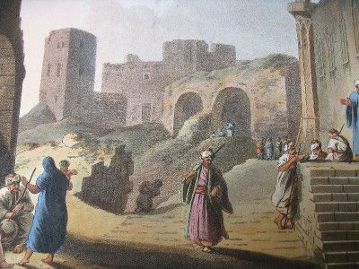 Ainslie Mayer Aquatint Egypt Ruins Castle of Cairo 1802