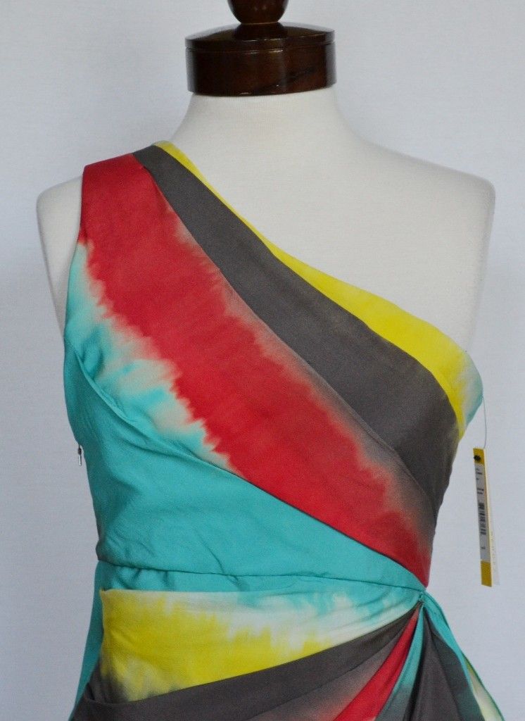   One Shoulder Dress Seen on Amber Lancaster & Aimee Teegarden Sz 2 UK 6