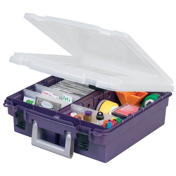 Akro Mils Scrapbook Organizer Quantity 3 Purple 15216