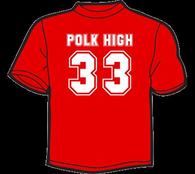 Polk High 33 T Shirt Al Bundy Married with Children DVD