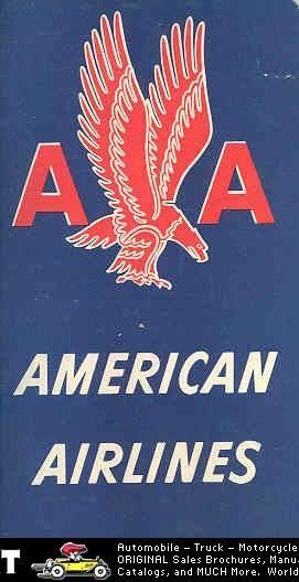 1952 American Airlines Boarding Pass Folder