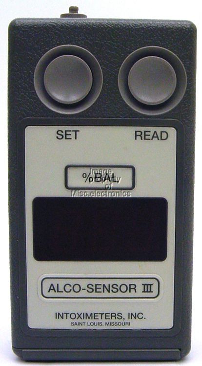 Police Alco Sensor III Intoximeter Breathalyzer F