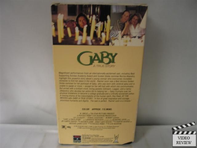 Gaby A True Story VHS Rachel Levin Robert Loggia