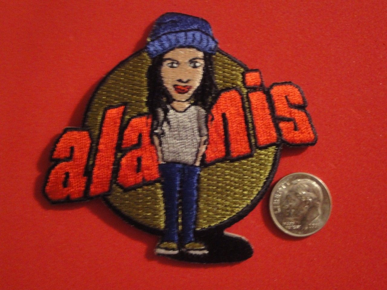 Alanis Morissette Concert Tour Vtg Patch Hat C D Rock Licensed