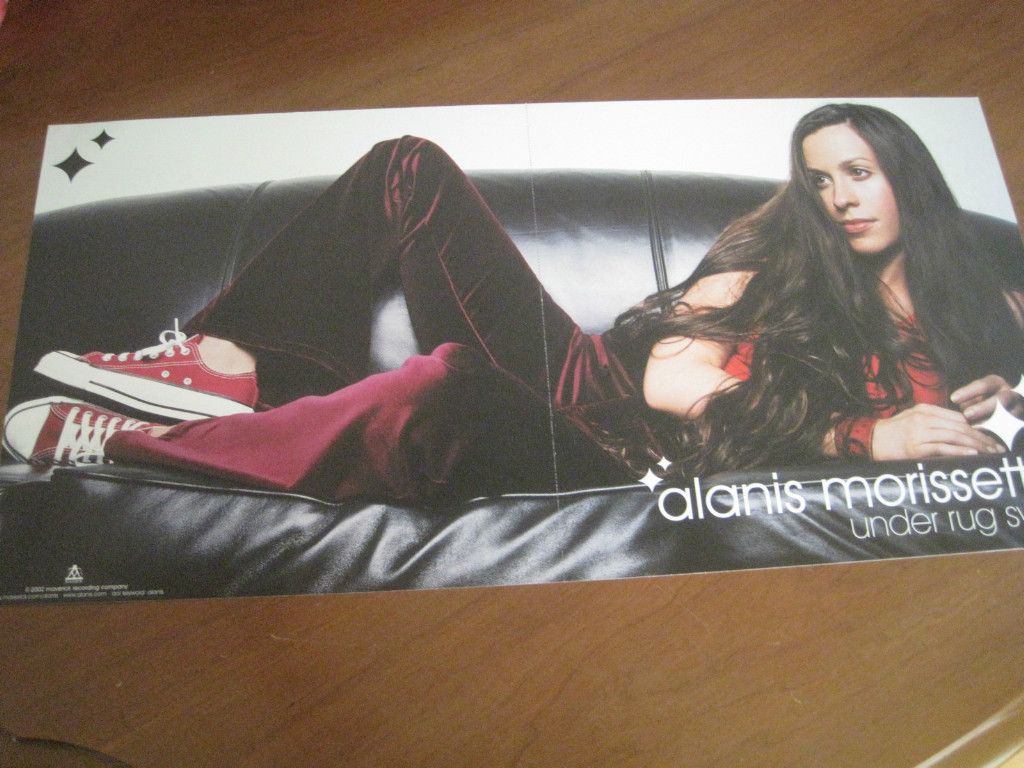 Alanis Morissette Under Rug Swept 24x12 Poster Flat