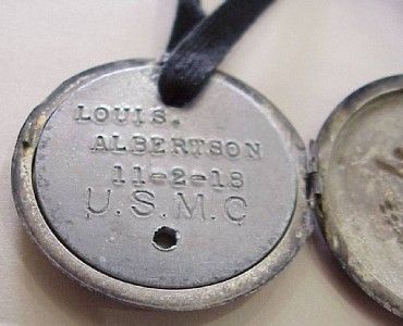   Round Dog Tag Pendant in Sterling Case Louis Albertson 11 2 18