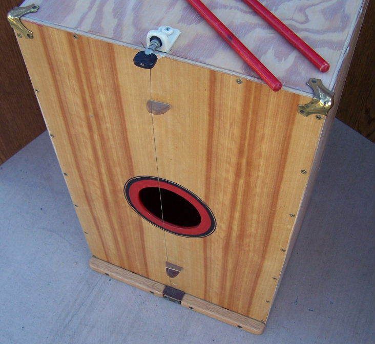 RARE CAJON DRUM WITH STRING ALEX ACUNA STIXS