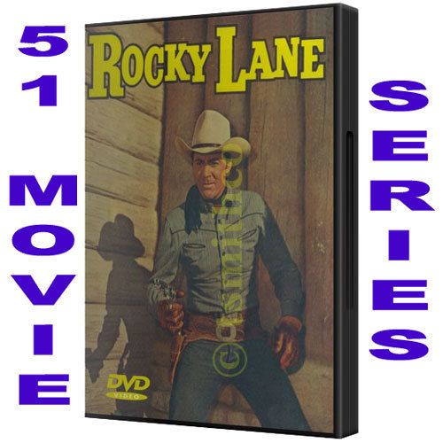 Allan Rocky Lane 51 Movie DVD Western Collection New