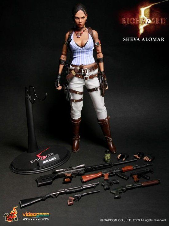 RARE Hot Toys 12 Biohazard 5 Sheva Alomar Bsaa Ver 1 6 Action Figure 