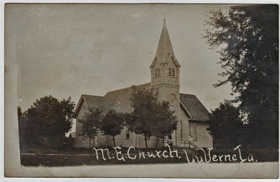 1911 rppc lu verne luverne ia iowa nr algona humboldt