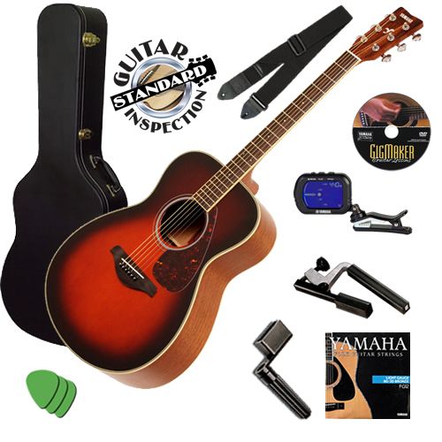   FS720S Tobacco Brown Sunburst Folk Acoustic STAGE ESSENTIALS BUNDLE