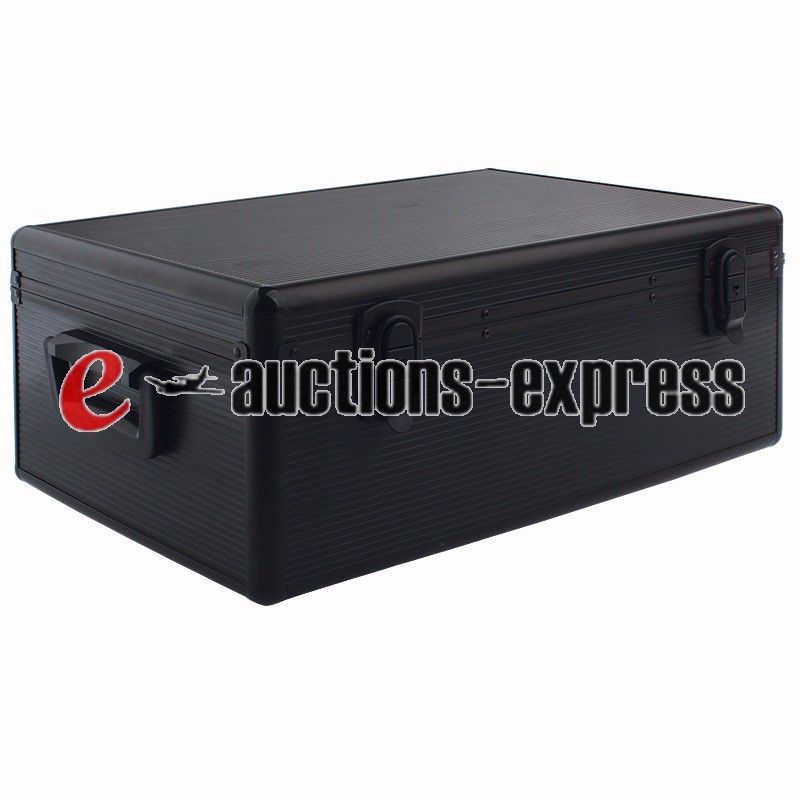 Aluminum 510 CD DVD R Media Storage Case Holder for DJ