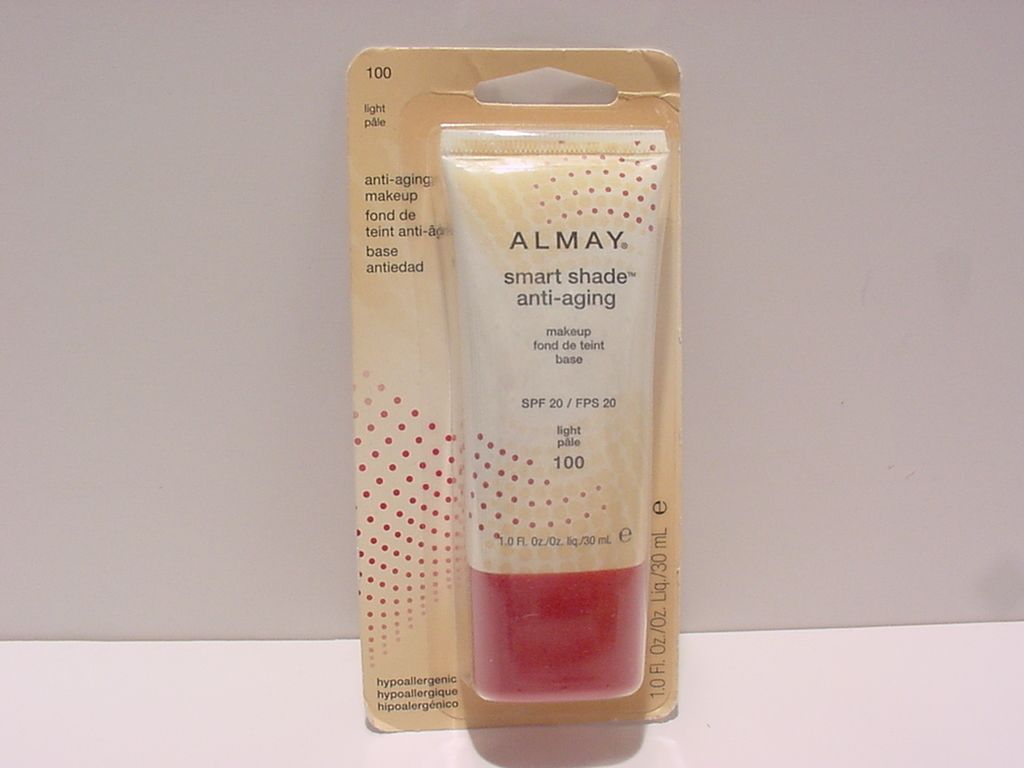 Almay Smart Shade Anti Aging Foundation Makeup Shade 100 Medium SPF20 