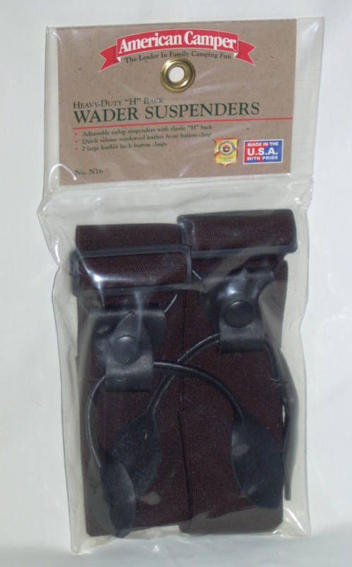 American camper Heavy Duty H Back 2 Wader Suspenders